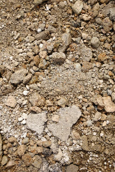 Ogród gleba i kamienie z bliska. — Zdjęcie stockowe