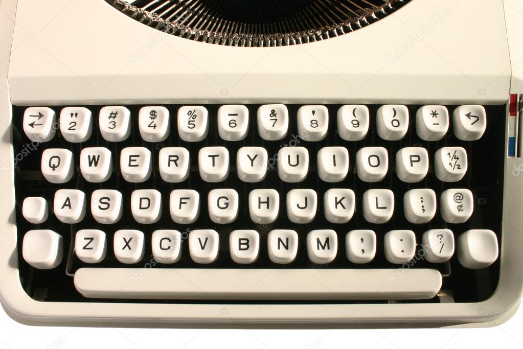 Old typewriter keys.