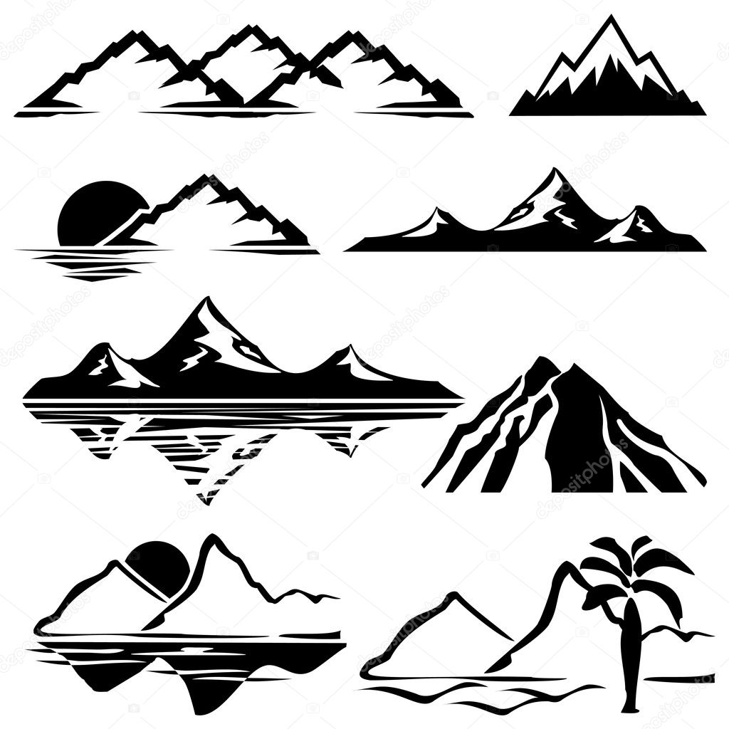 mountain range silhouette