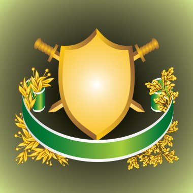 Heraldic shield clipart