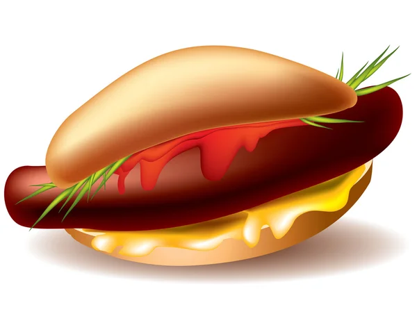 Hot-dog — Stockový vektor
