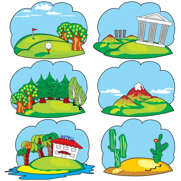 Land for travel — Stock Vector