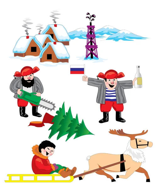 Sibérie russe — Image vectorielle