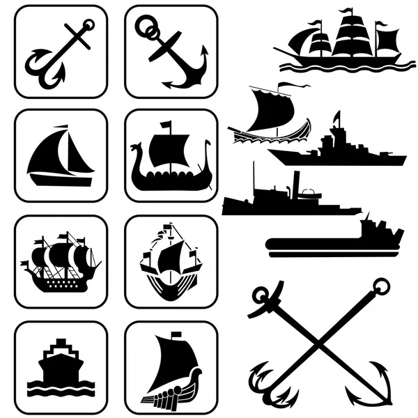 Кораблі — стоковий вектор