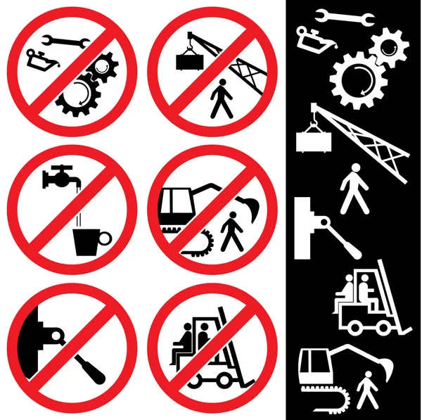 Icons_safety — Stock Vector