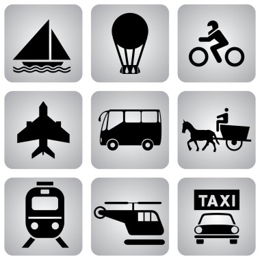 Transport_icons clipart