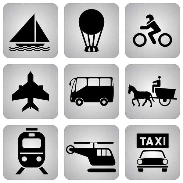Transport_icons — Διανυσματικό Αρχείο
