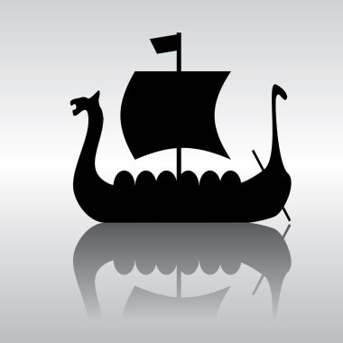 Viking ship clipart