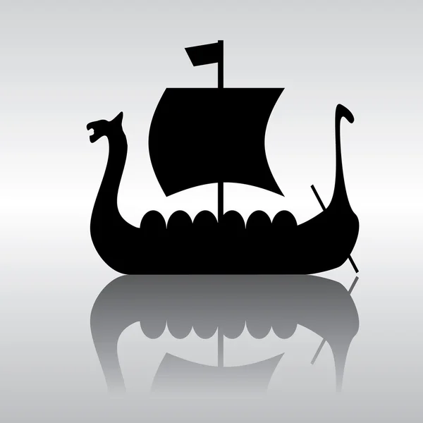 Statek wikingów — Wektor stockowy
