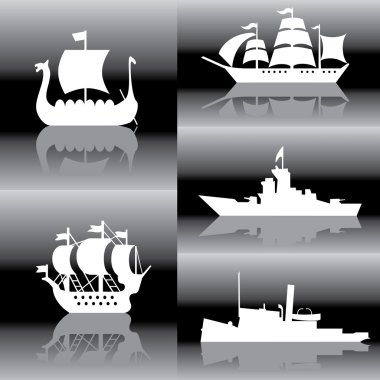 Sailing ships clipart