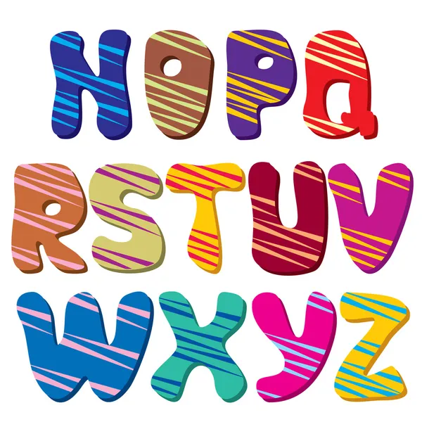 Alphabet (Partie 2 ) — Image vectorielle