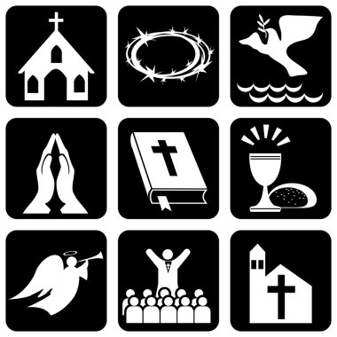 Icons of religious clipart