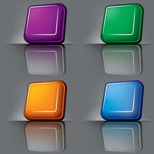 Χρώματα κουμπιά — Διανυσματικό Αρχείο