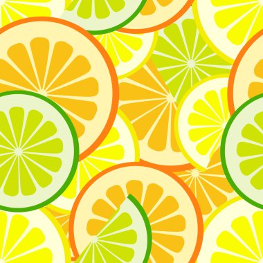 Citrus seamless pattern clipart