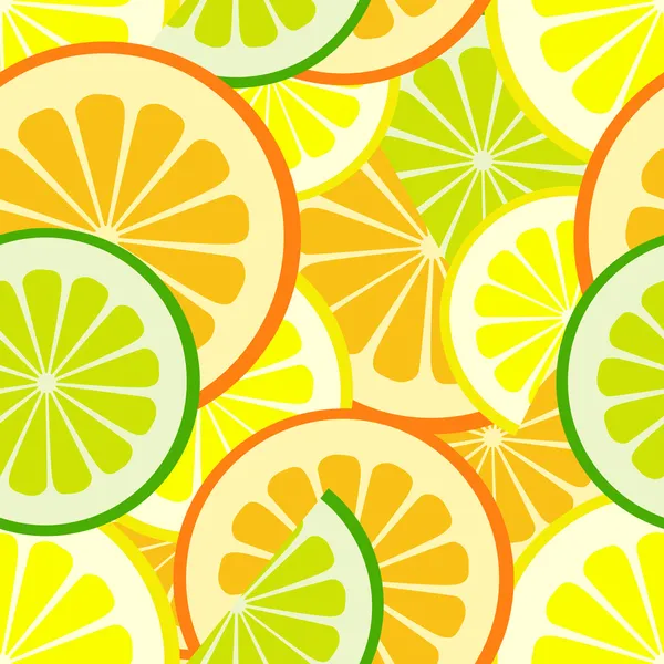 Citrus naadloze patroon — Stockvector