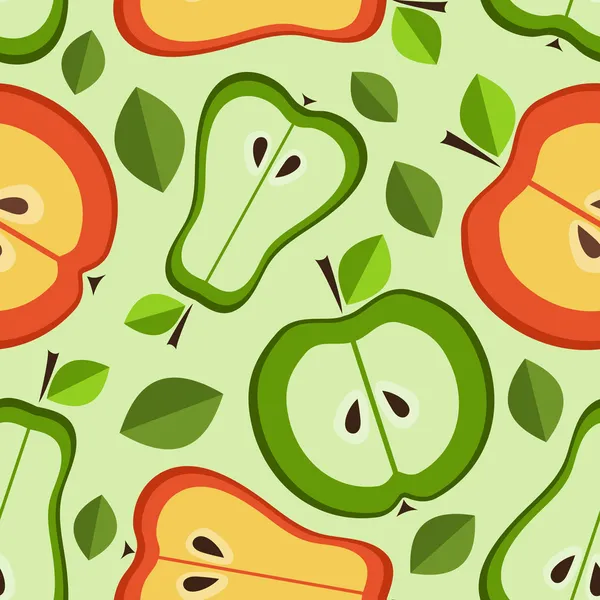 无缝模式的水果 — 图库矢量图片