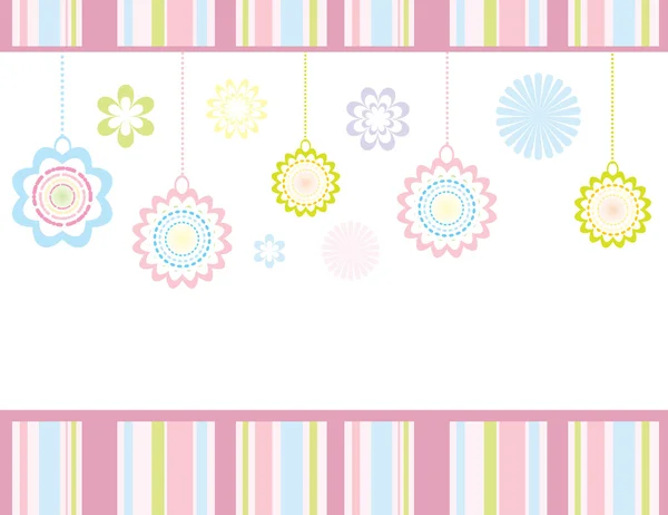 Floral card Vector Graphics