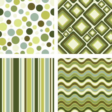 Retro seamless pattern clipart