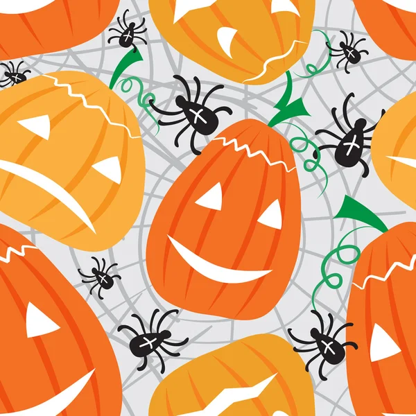Halloween płynny wzór — Wektor stockowy