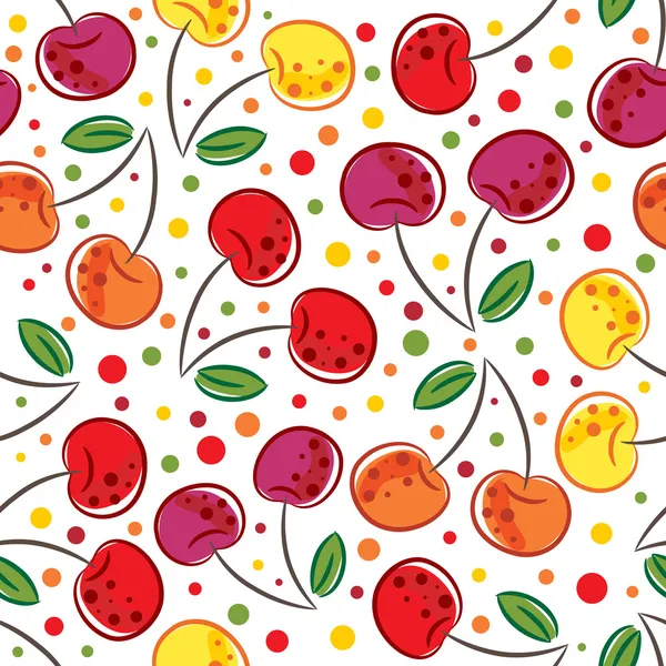 Seamless pattern of cherry Royalty Free Stock Illustrations