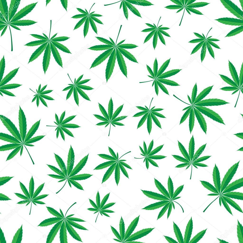 Pattern of cannabis leaf