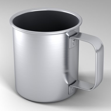 Stainless steel mug clipart