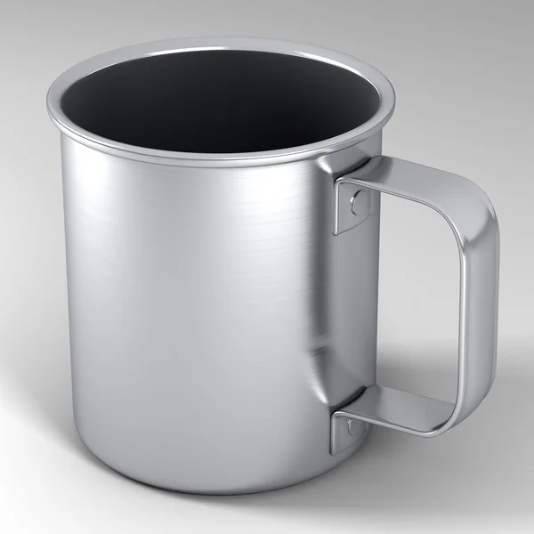 Stainless steel mug — Stock Photo, Image