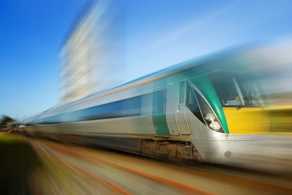Поезд в движении, иллюстрация — стоковое фото