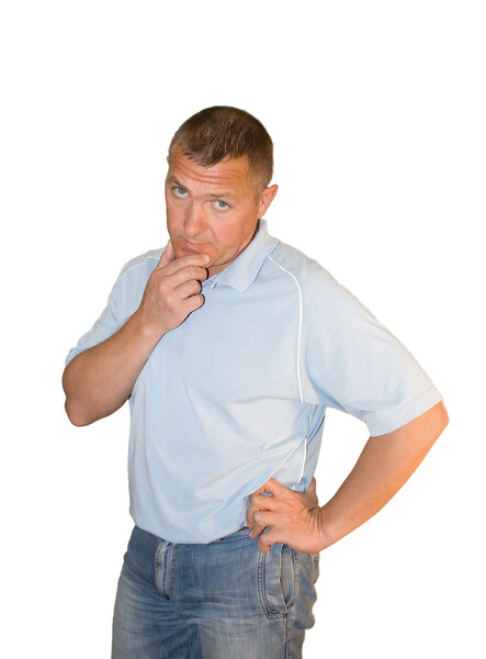 Человек думает: