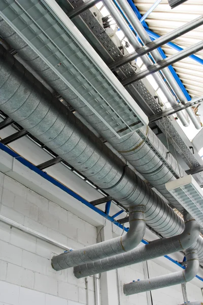 Tubos de aire acondicionado sistem industrial —  Fotos de Stock