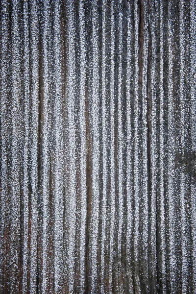Παλαιόν Ιστορικόν woooden που καλύπτονται από τον παγετό — Φωτογραφία Αρχείου