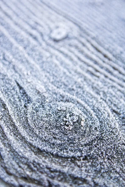 老 woooden 背景涵盖的霜, — 图库照片