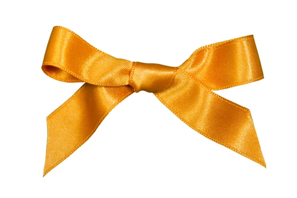 Golden bow,isolated — Stock Photo, Image