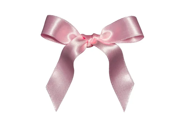 Pink bow,isolated — Stock Photo, Image