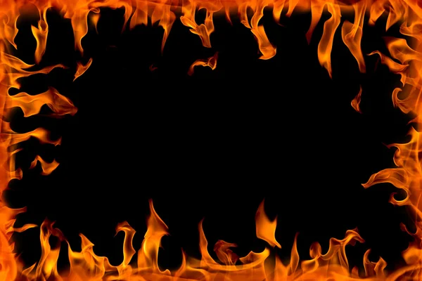 Plamen ohně, izolované — Stock fotografie