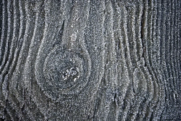 Woooden bakgrund omfattas av frost — Stockfoto
