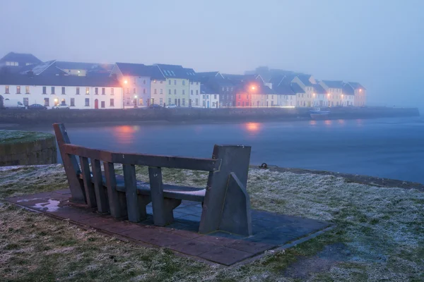 Vista de invierno sobre el río Corrib — Foto de Stock