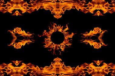 Fire flame pattern,isolated clipart