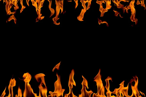 Flamme de feu abstraite, isolée — Photo