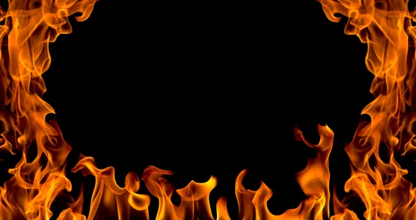 Fire flame abstract, isolated — Stock Photo, Image