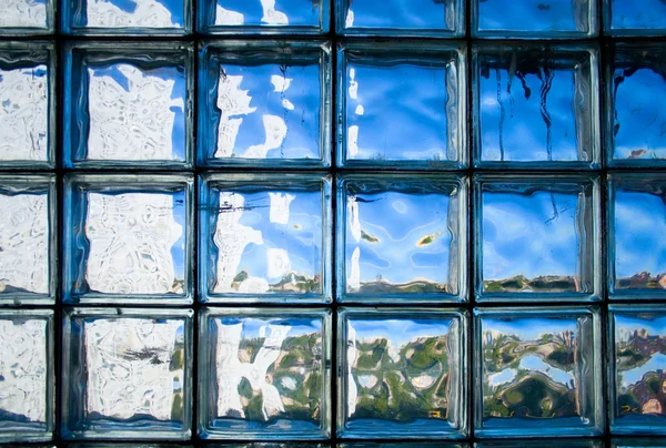Kachlová skleněná stěna — Stock fotografie