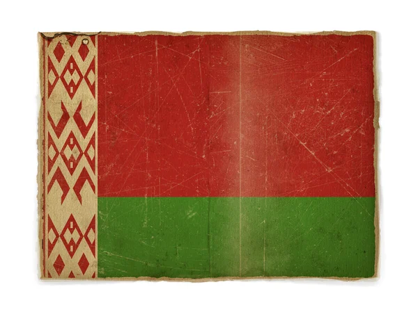 Grunge flaga belarus — Zdjęcie stockowe