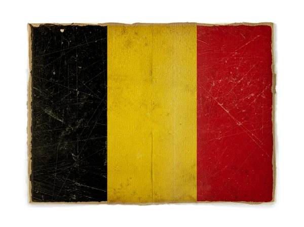 Grunge flagga belgium — Stockfoto