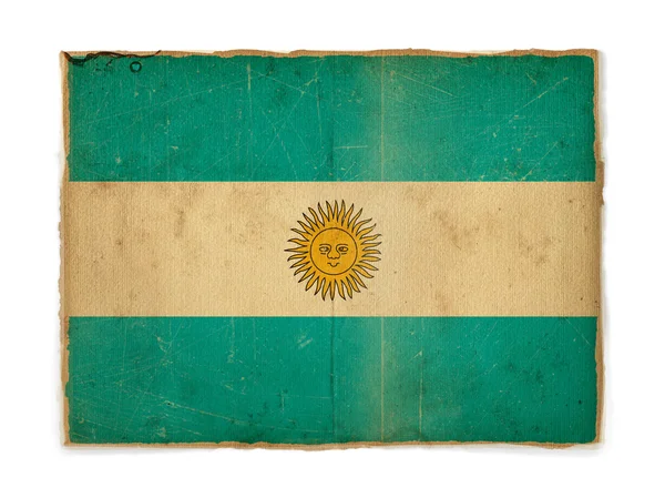Гранж-флаг Аргентины — стоковое фото
