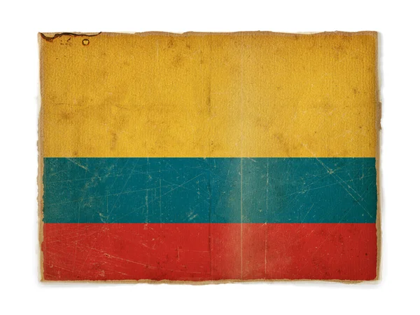 Kolumbijská vlajka grunge — Stock fotografie