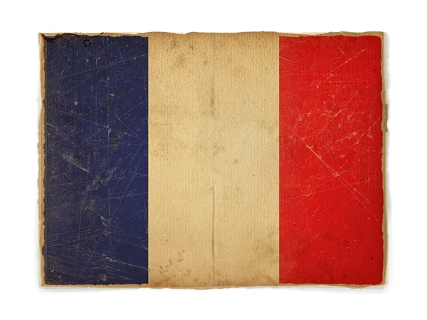 Grunge vlajka Francie — Stock fotografie
