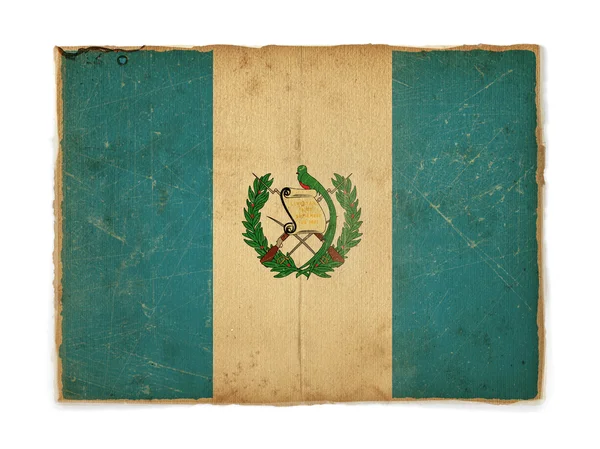危地马拉的 grunge 旗子 — 图库照片