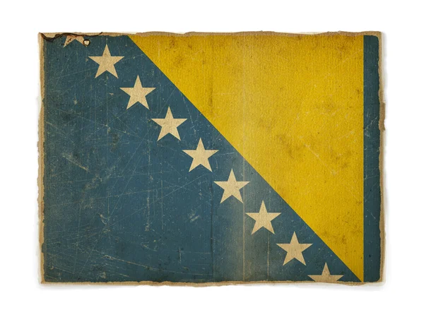 Grunge vlag van Bosnië en Herzegovina — Stockfoto
