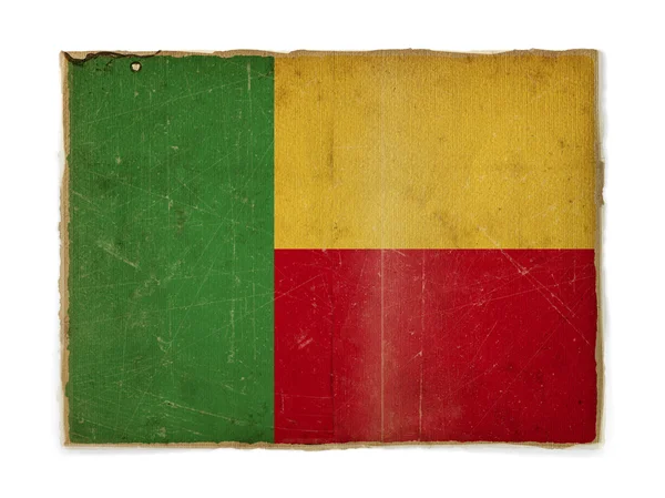 Bandeira de Grunge de Benin — Fotografia de Stock