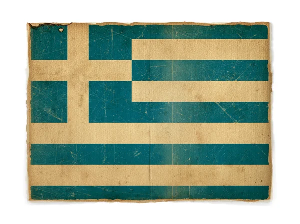 Grunge flagga Grekland — Stockfoto